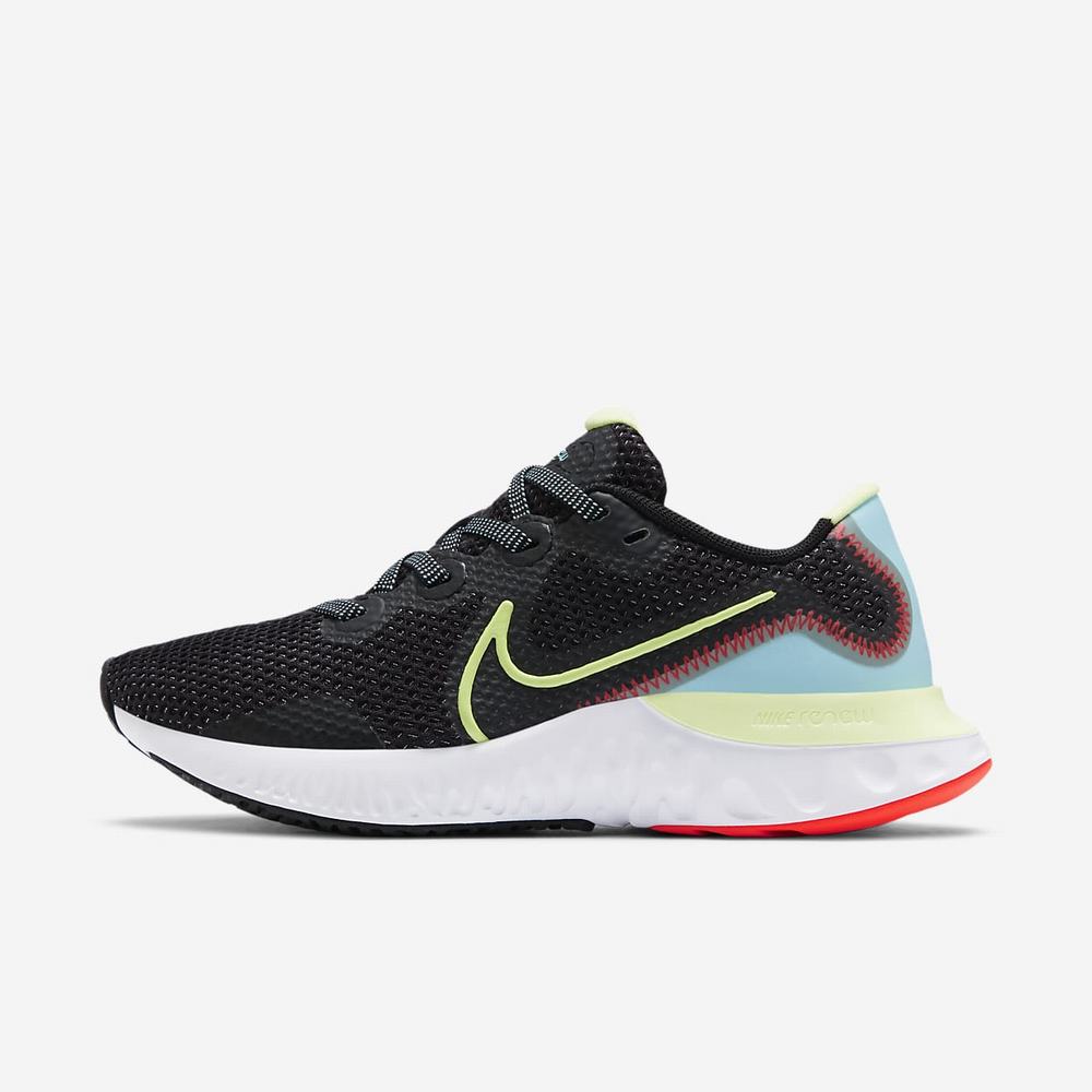 Chaussure De Running Nike Renew Run Noir 8975-143 Black/Glacier Ice/Bright Crimson/Barely Volt Femme | FMI-59792758